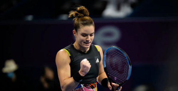 WTA1000多哈站第三轮，萨卡里2-0佩古拉晋级8强