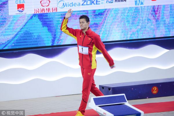 孙杨：国内以赛代训成绩不重要 眼光需更长远