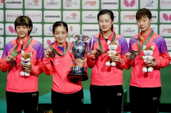 世界乒坛女线仍是国乒最强 刘诗雯获2冠成最赢家