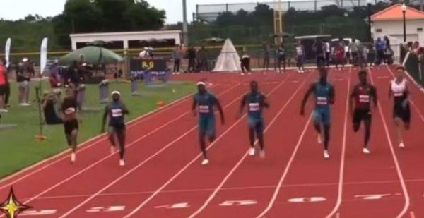 佛罗里达Star Athletics短跑系列赛选手谢震业获得第六