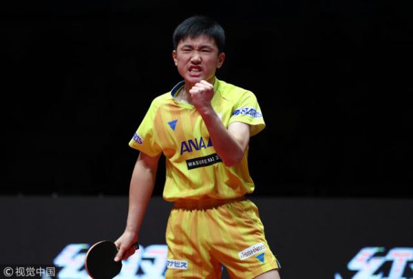张本智和4-0战胜巴西选手 个人首次打进乒联总决赛决赛