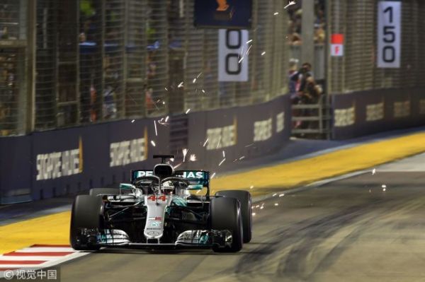 F1新加坡站排位：汉密尔顿杆位 法拉利再遭打击