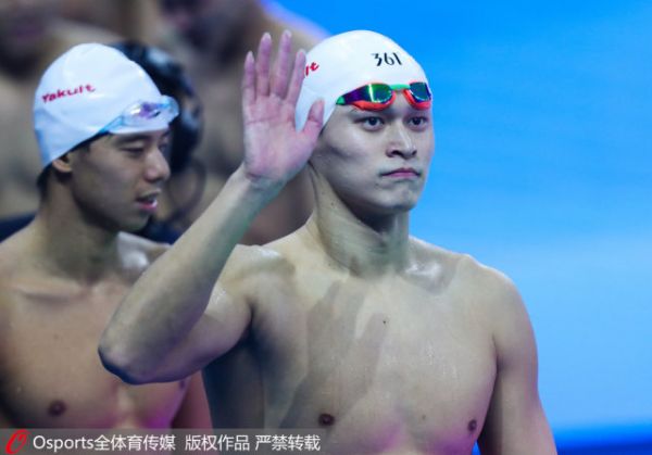孙杨夺世锦赛4×200米接力铜牌 收获个人短池赛首枚奖牌