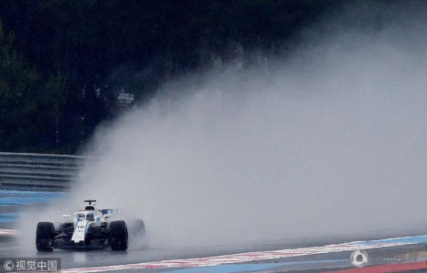 F1法国站三练：雨侵袭赛道 博塔斯最快单圈