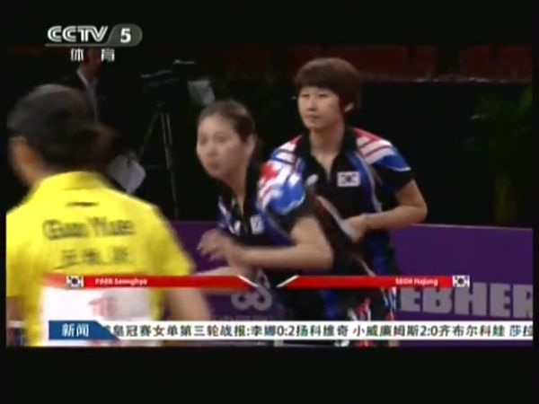 女双次轮国乒三组合零封对手 福原爱终取一胜