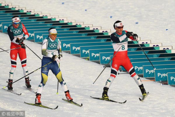 平昌冬奥首金诞生！越野滑雪双追逐赛瑞典女将问鼎