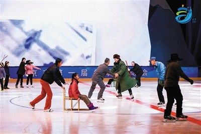 北京市第一届冬季运动会开幕 平昌“北京8分钟”情景再现